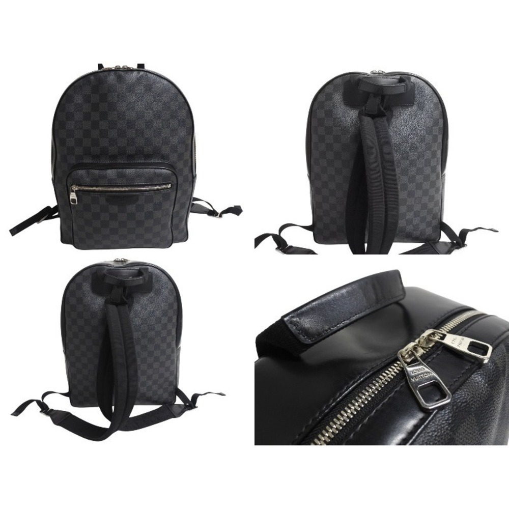 Louis Vuitton Black Daypack Backpack Black Graphite Damier Josh